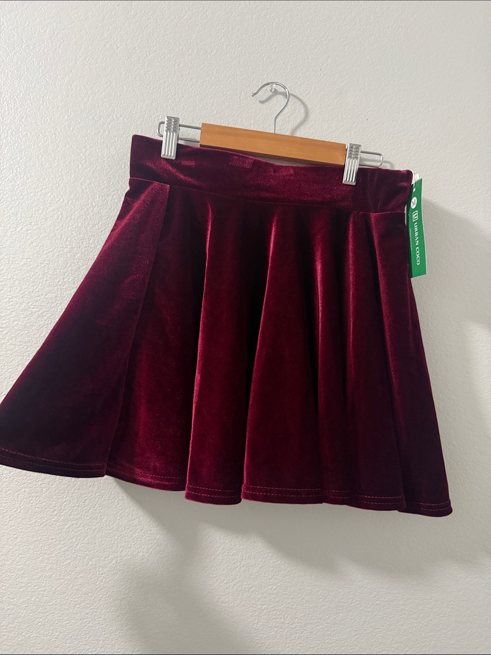 Burgundy skirt